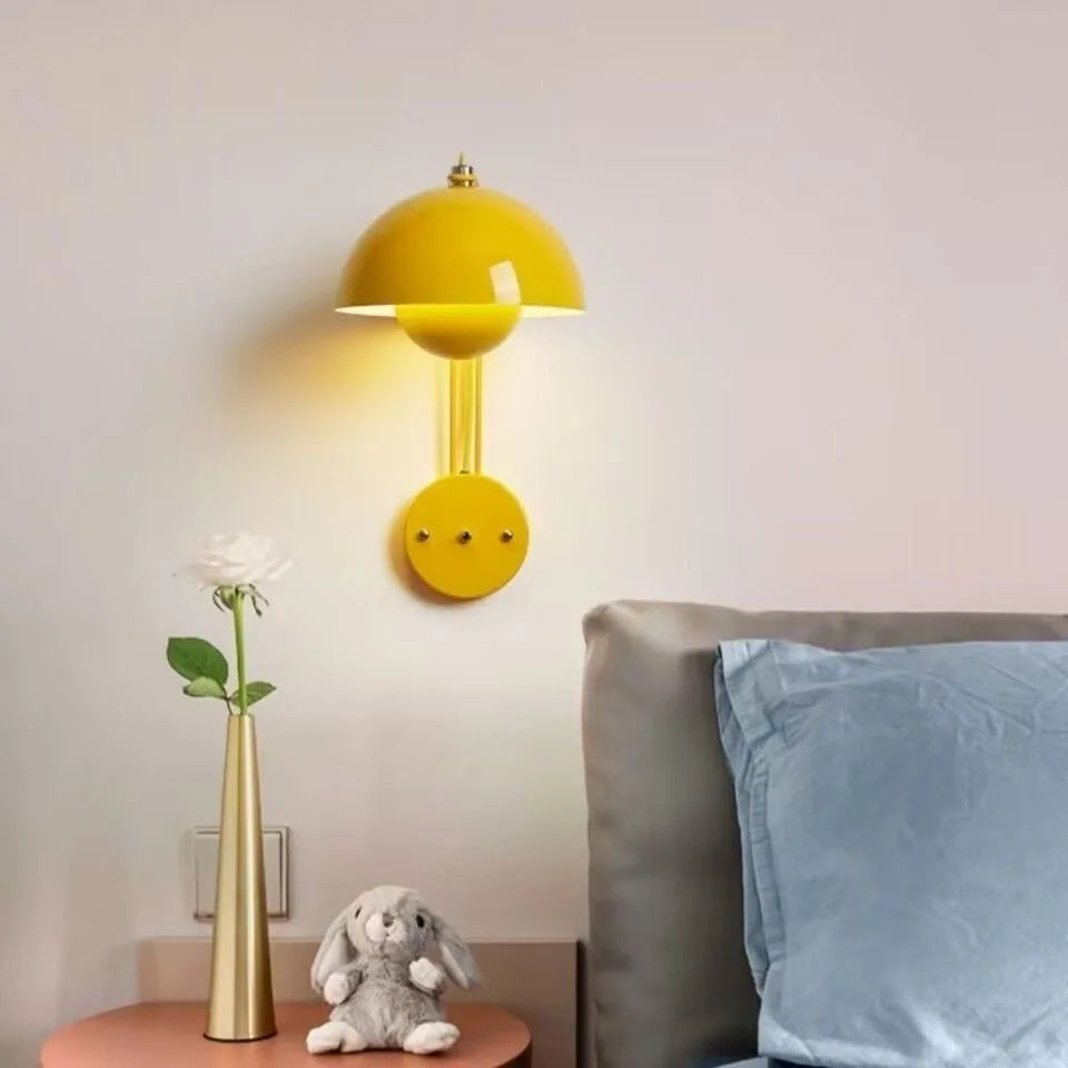 Afralia™ Colorful LED Bedside Wall Lamp for Bedroom Living Room Hotel Children Room