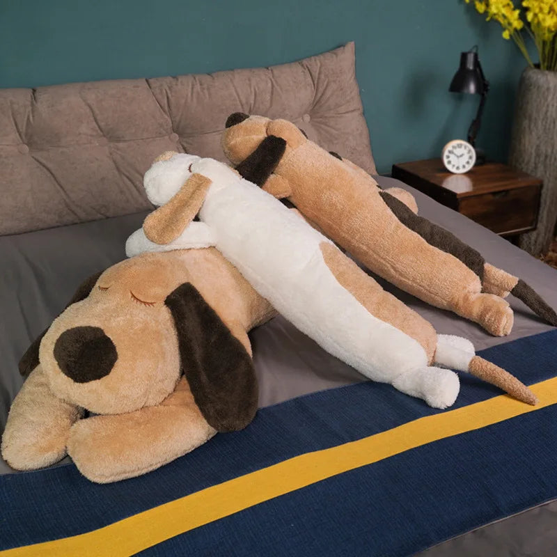 Afralia™ Paddy Dog Body Pillow for Side Sleeping Comfort and Pregnancy Support
