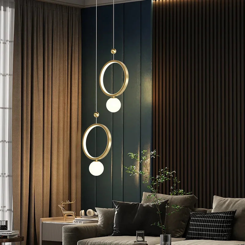 Afralia™ Modern LED Bedroom Pendant Lights for Stylish Home Décor