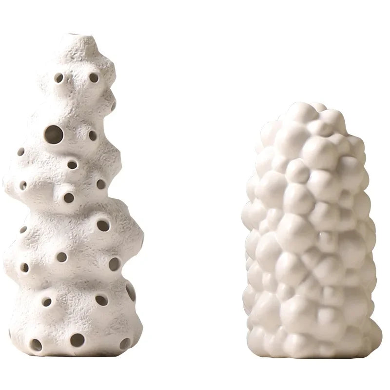 Afralia™ Ceramic Vase Set with Artificial Flowers for Stylish Home Decor