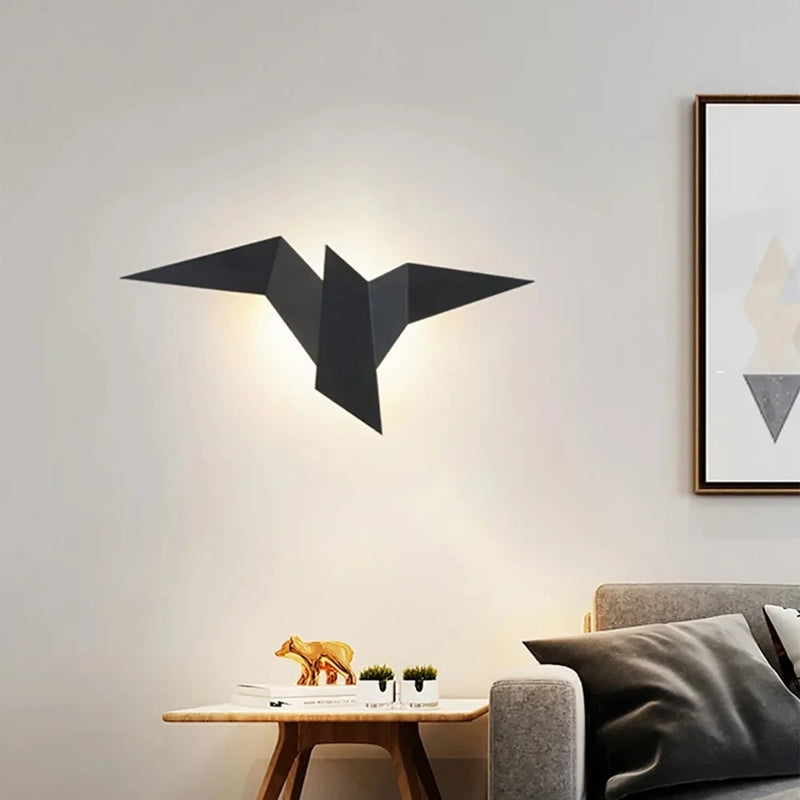 Afralia™ Elegant Triangular LED Wall Lamp for Bedroom Study Hotel Room