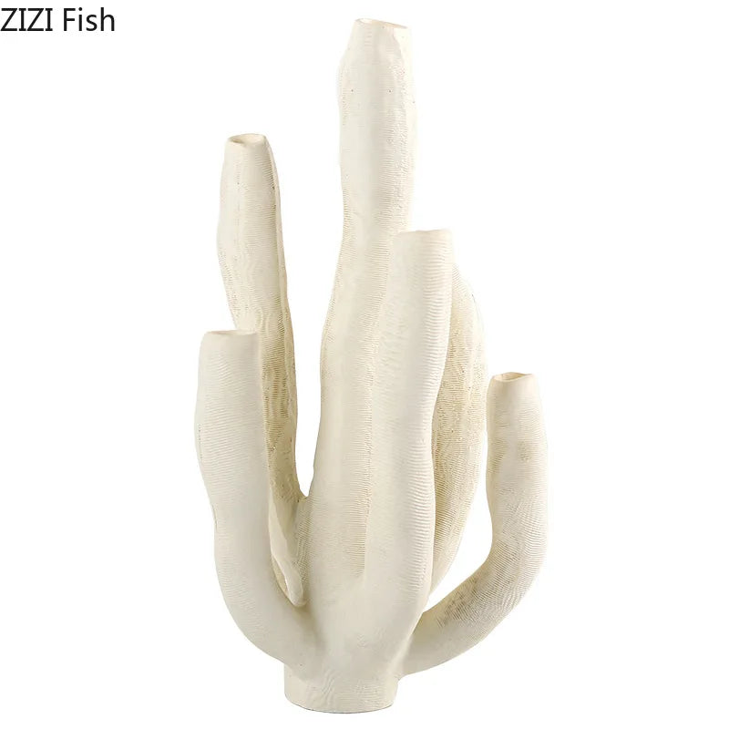 Afralia™ Coral Landscape Sculpture - Modern Desk Ornament for Room Aesthetics
