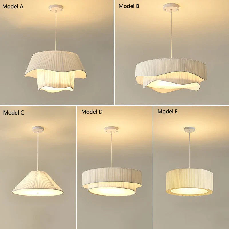 Afralia™ Fabric Pendant Light Designer Hanging Lighting Chandelier Fixture