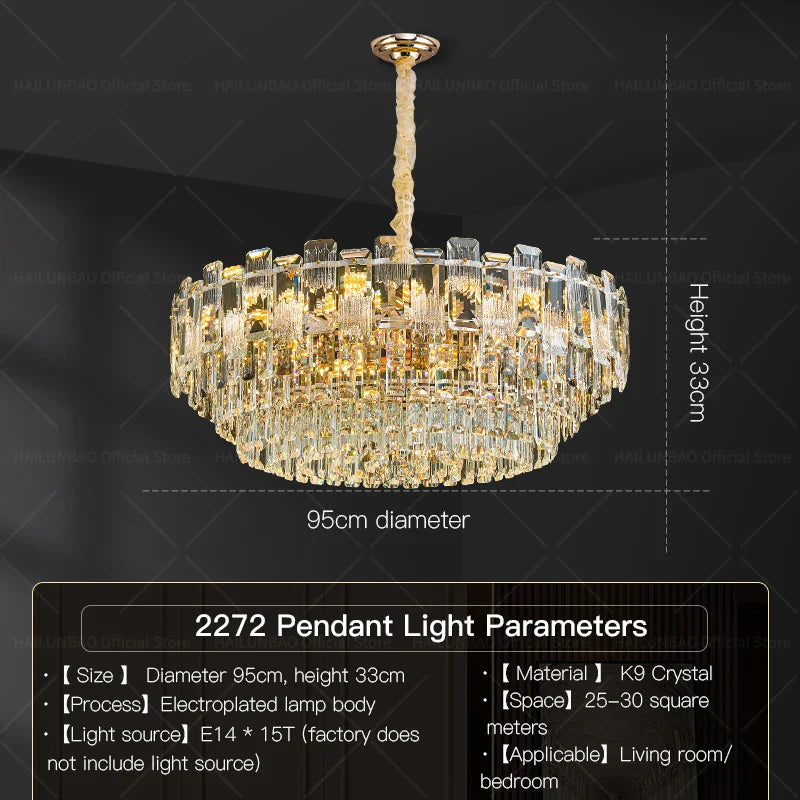 Afralia™ Crystal Light Chandelier: Luxury European Livingroom Lamp 2024 Collection