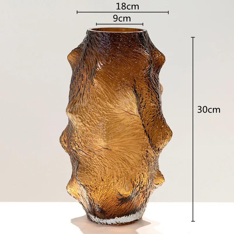 Afralia™ Green Sea Cucumber Glass Vase Terrarium for Home Decoration