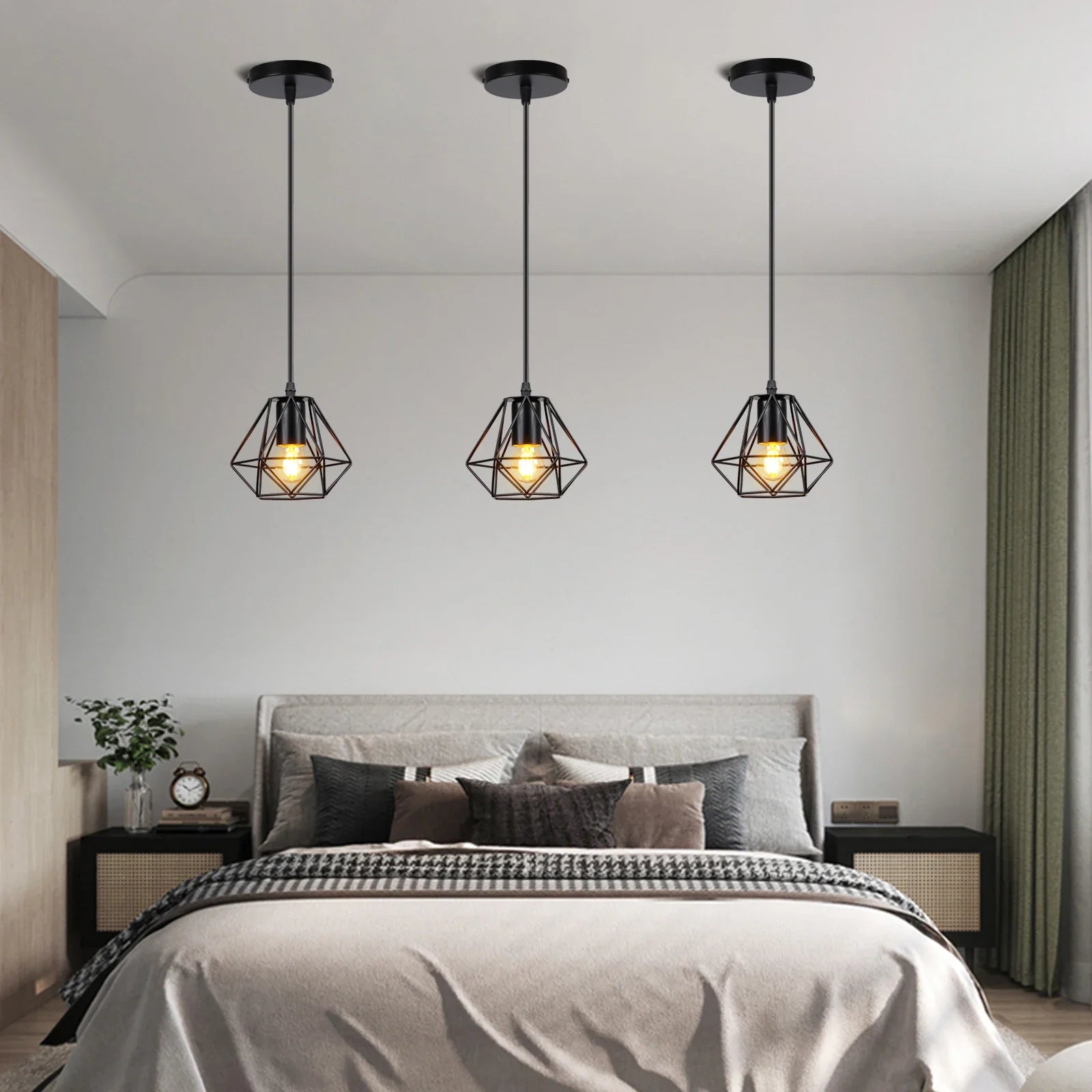 Afralia™ Metal Cage Wall Lights Modern Industrial Lighting for Bedroom and Hallway