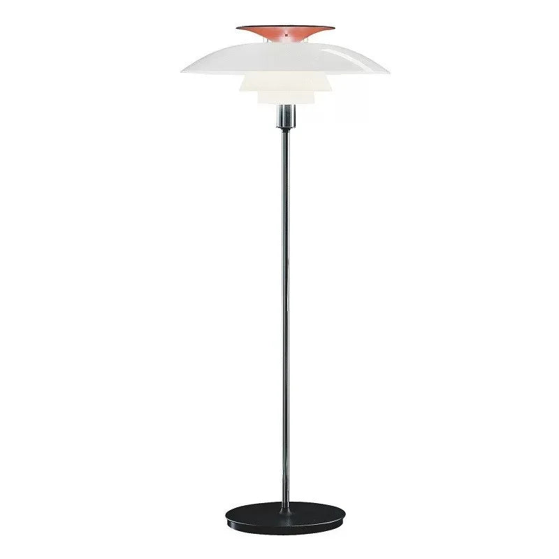 Afralia™ Nordic Metal Glass Floor Lamp with E27 Bulb