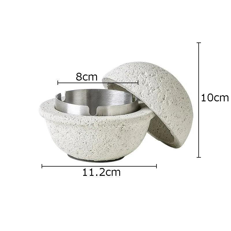 Afralia™ Stainless Steel UFO Ashtray - Unique Smoking Accessory and Office Desk Decoration