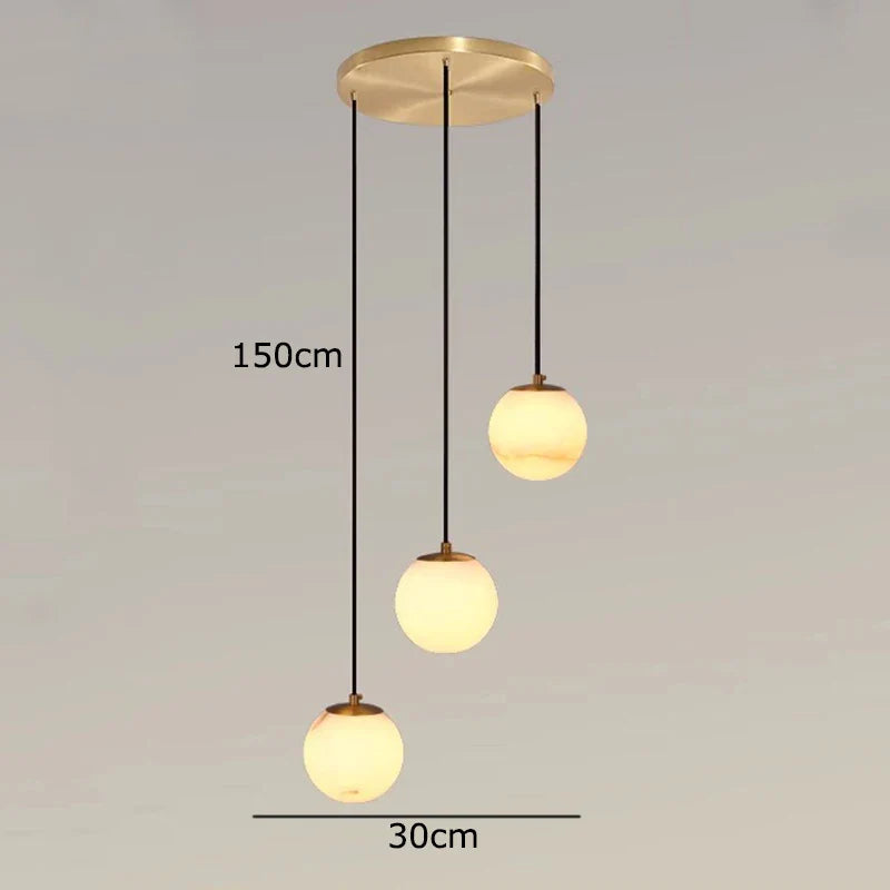 Afralia™ LED Pendant Light Chandeliers for Living Room Staircase Indoor Lighting