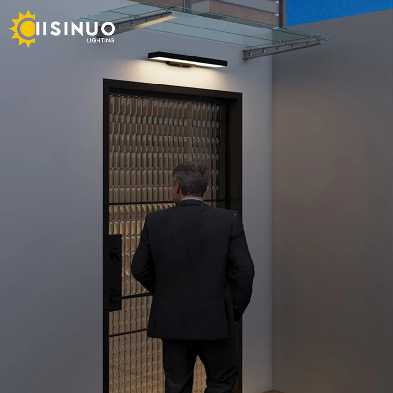 Afralia™ Dusk Dawn Motion Sensor Outdoor Wall Light Modern Sconces for House Garage Balcony