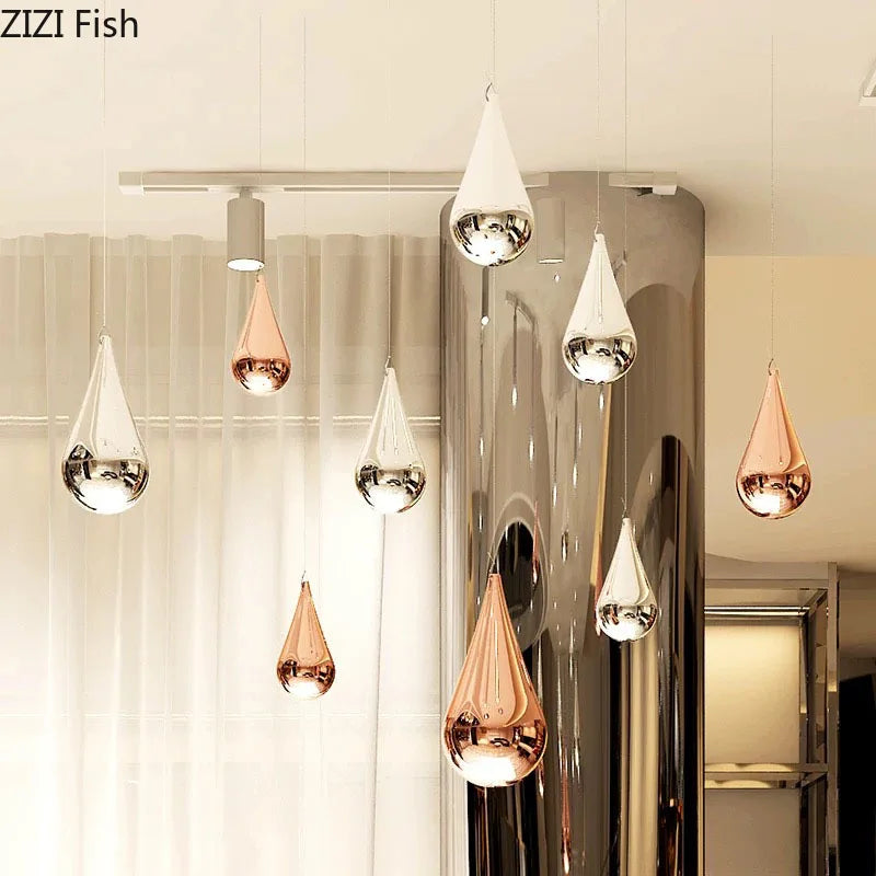 Afralia™ Water Droplets Wall Hanging Ornaments | Simple Room Decor and Backdrop Display