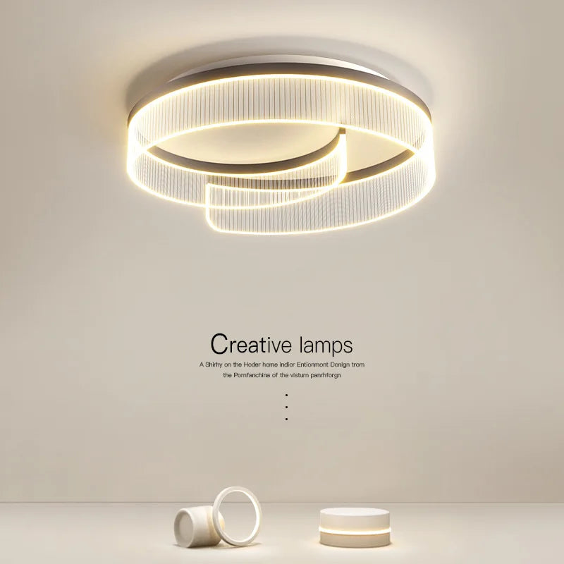 Afralia™ Round Led Ceiling Light: Stylish Acrylic Bedroom Lamp for Modern Lighting Solutions