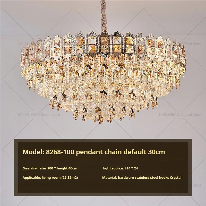 Afralia™ Crystal Chandelier: Modern Net Red Living Room & Bedroom Luxury Lighting