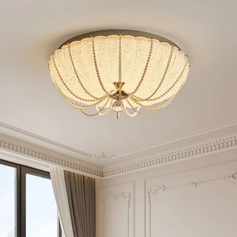 Afralia™ Crystal Dimmable LED Ceiling Light for Modern Bedroom Decor