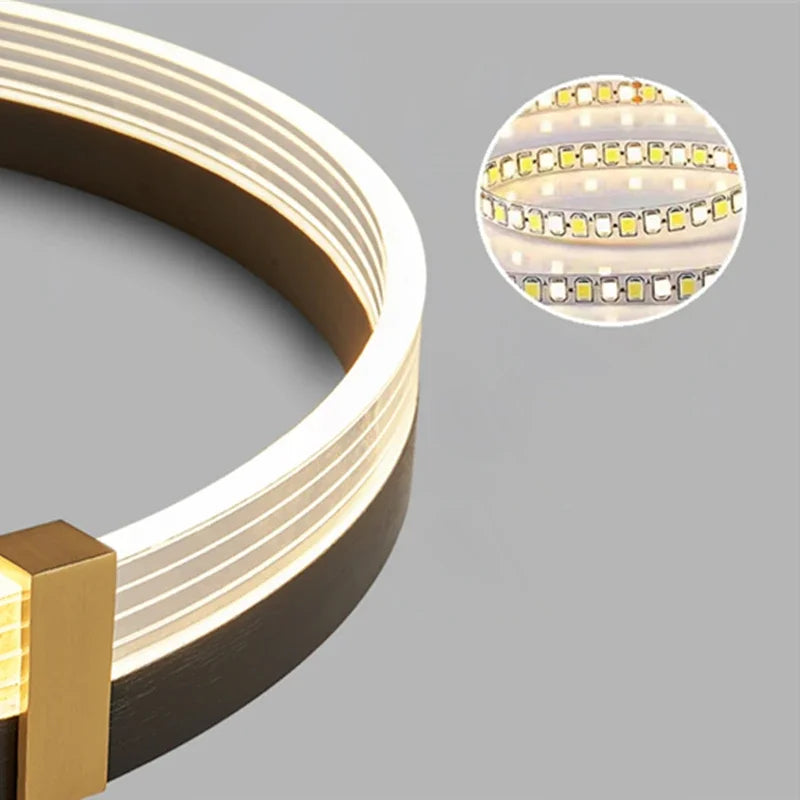 Afralia™ Circle Chandelier Acrylic Shade, High-End Designer Hanging Lighting for Home and Restaurant