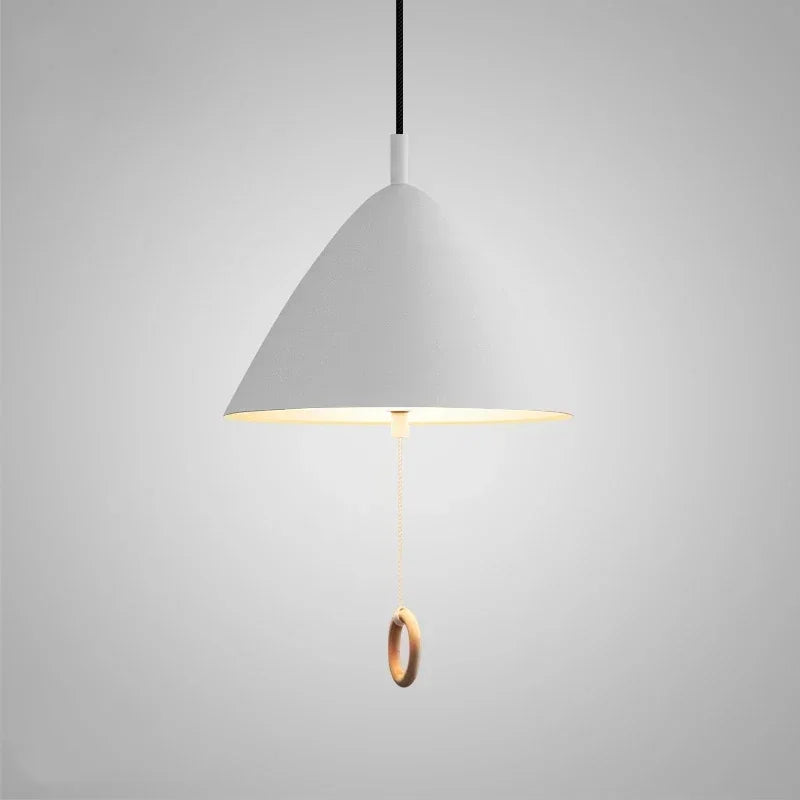 Afralia™ Designer Pendant Light for Dining Room & Bedroom, Pull Switch E27 Fixture