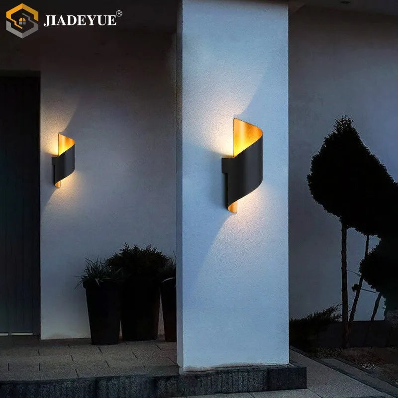 Afralia™ LED Spiral Wall Light: IP65 Waterproof Outdoor Lighting for Home Store, Corridor, Balcony