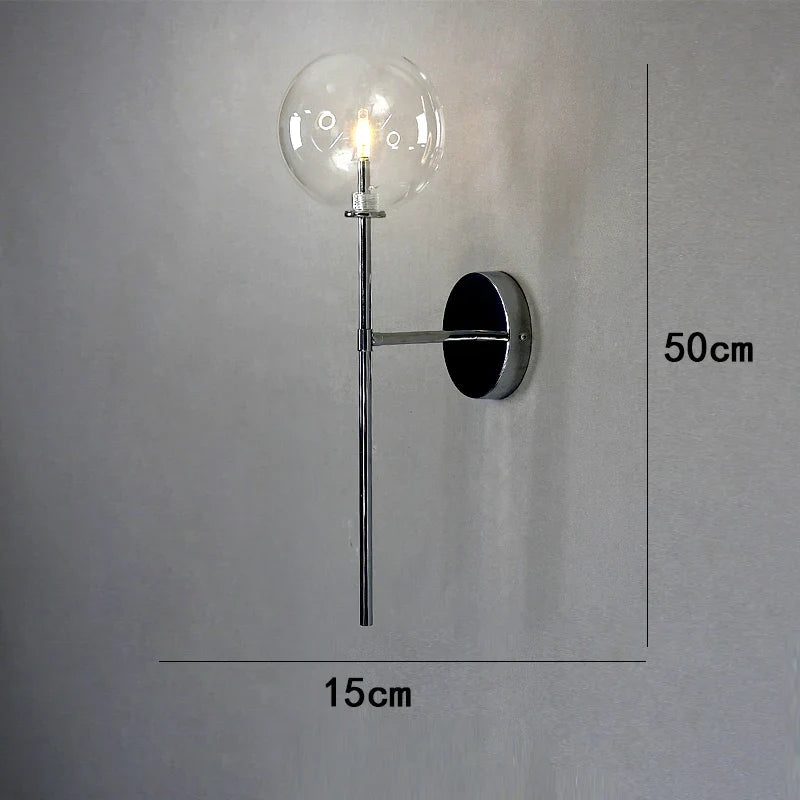 Afralia™ Bubble Glass Chandelier Pendant Light for Dining Room Villa Stair Lustre