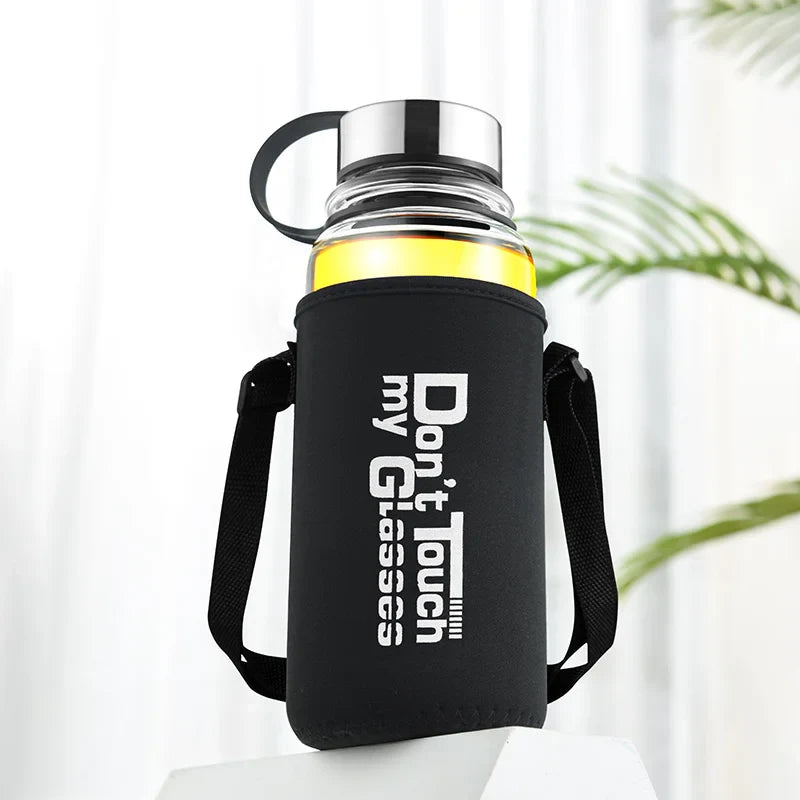 Afralia™ Glass Water Bottle for Sports & Outdoor Activities