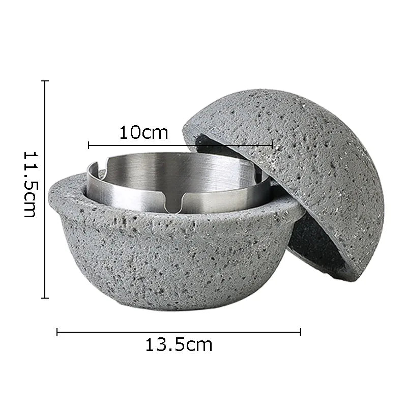 Afralia™ Stainless Steel UFO Ashtray - Unique Smoking Accessory and Office Desk Decoration