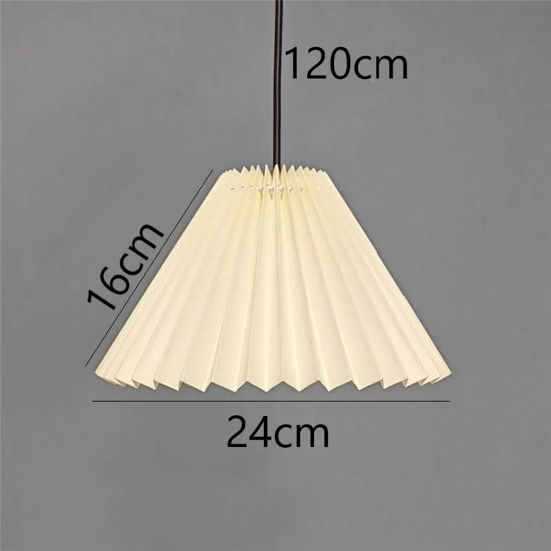 Afralia™ Pleated Origami Pendant Light Ceiling E27 Base Chandelier Dining Kitchen Home Decor