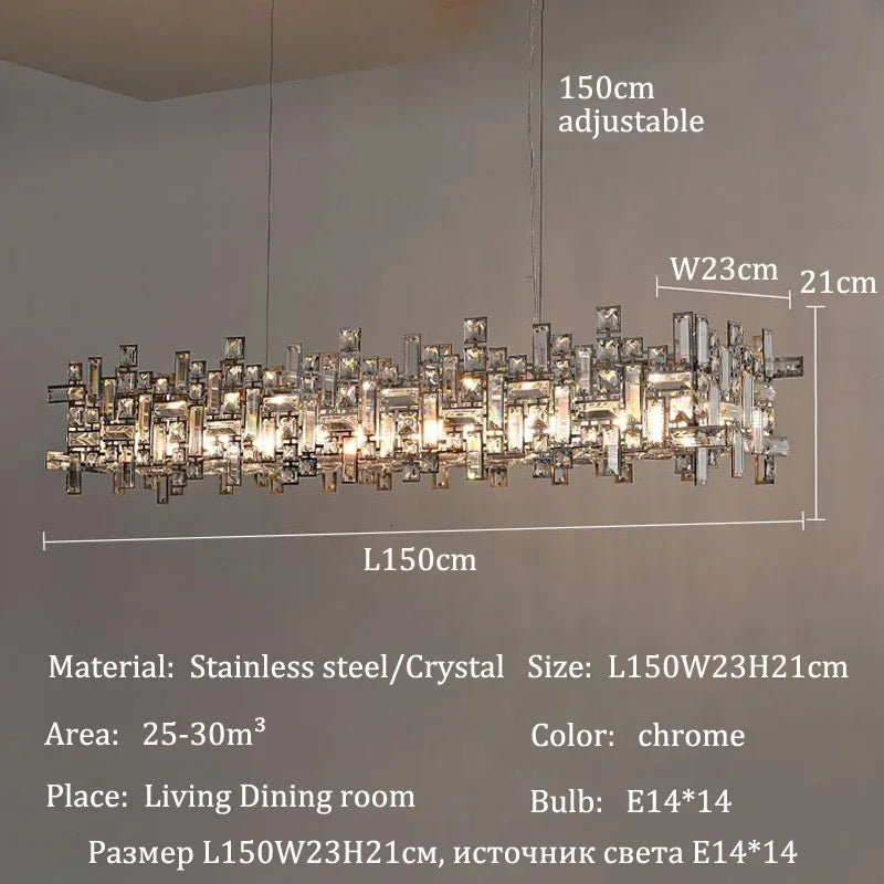 Afralia™ Chrome LED Crystal Chandelier for Sophisticated Home Lighting