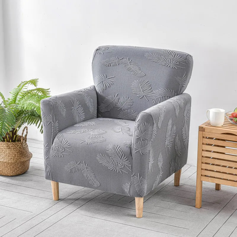 Afralia™ Stretch Fleece Accent Chair Cover - Solid Color Slipcovers for Sofa