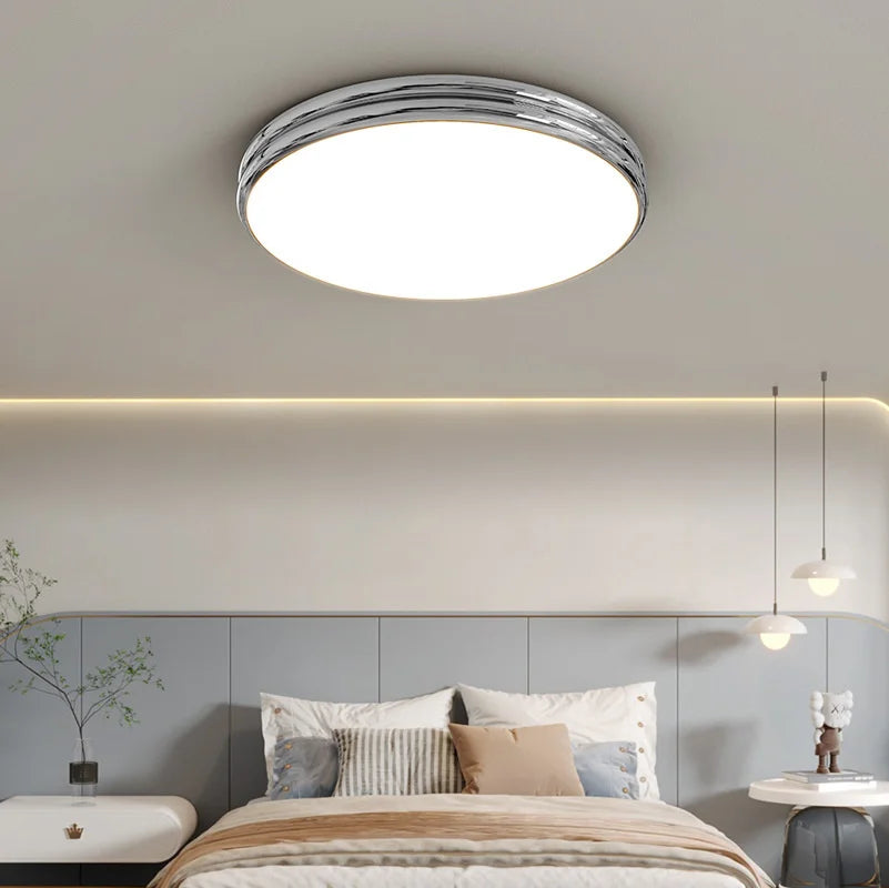 Afralia™ Minimalist Round LED Ceiling Lights for Living Room Bedrooms Study Indoor Lighting