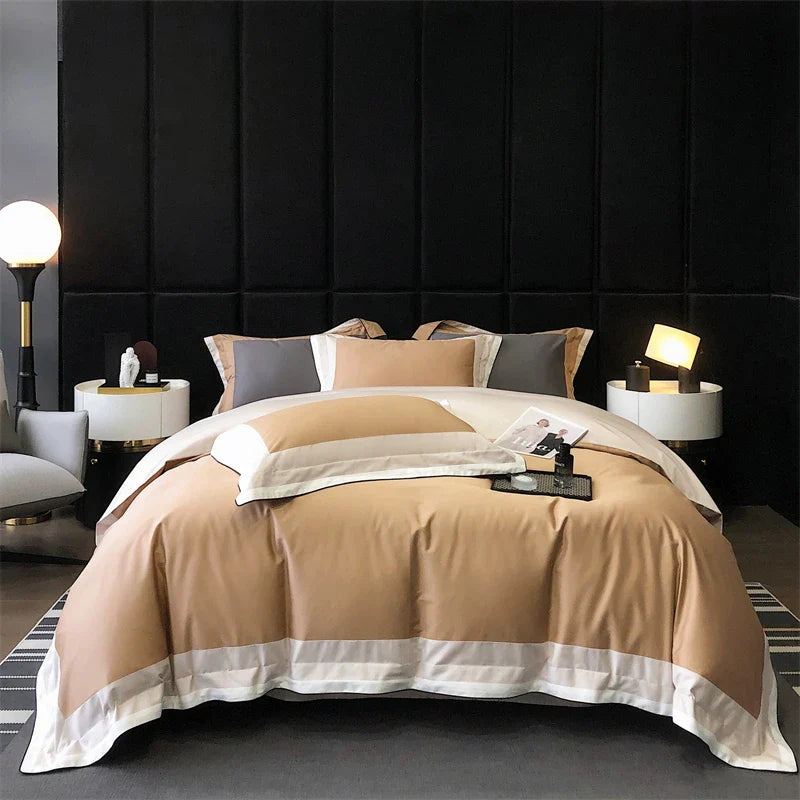 Afralia™ 1000TC Egyptian Cotton Luxury Hotel Bedding Set - Queen/King Size