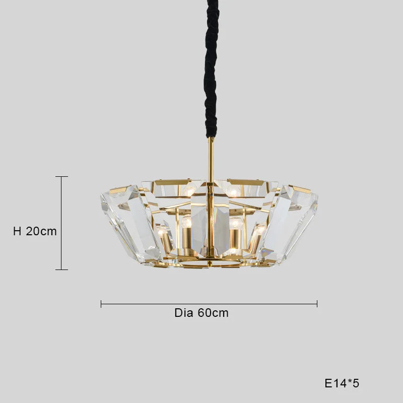 Afralia™ Black Crystal Pendant Chandelier for Home Decor Luxe Lighting