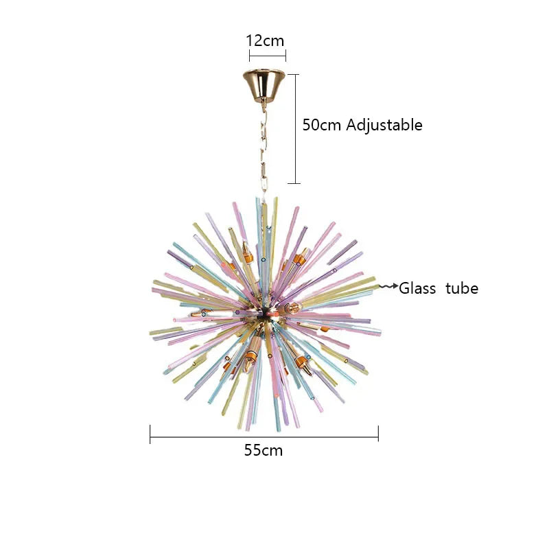 Afralia™ Nordic Sphere Rainbow Chandelier - Dandelion Pendant Light - Kitchen Accessory