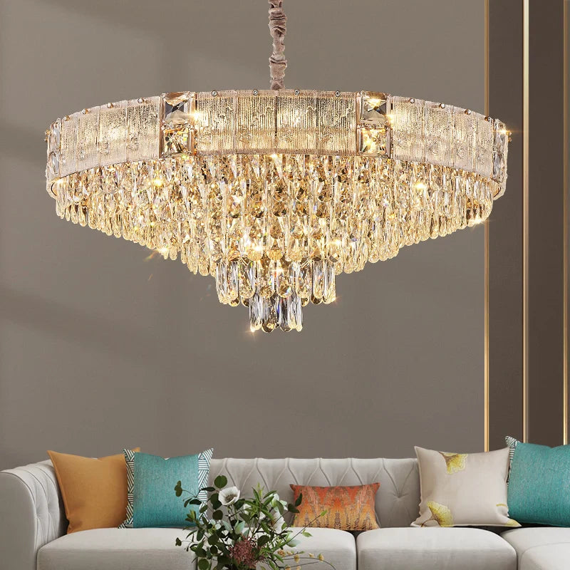 Afralia™ Modern Crystal Chandelier for Luxe Living Ambiance