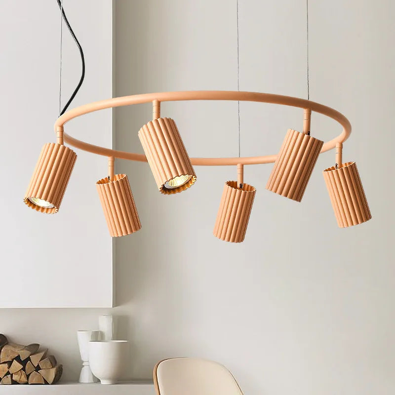 Afralia™ Nordic Macaron Led Chandelier Dining Pendant Lights for Living Room and Bar