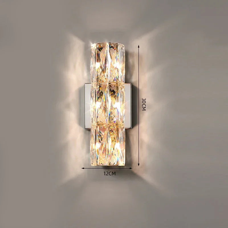 Afralia™ Crystal Wall Light: Luxury Nordic Style for Living Room & Bedroom