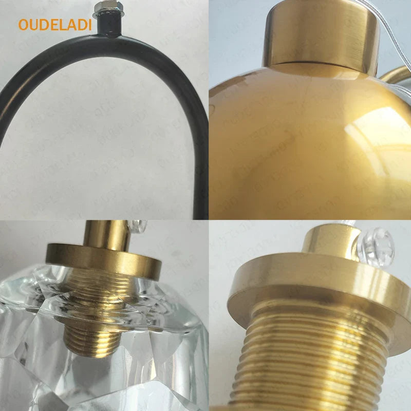 Afralia™ Crystal Ball Pendant Lights: Modern LED Luxury for Bedroom, Nordic Minimalist Design