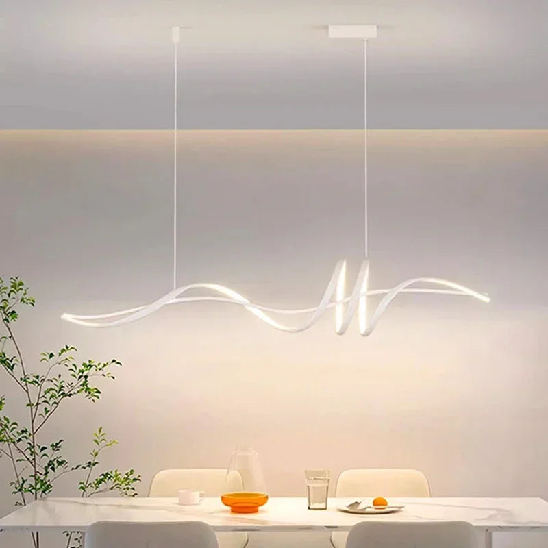 Afralia™ Modern LED Pendant Chandelier for Dining Living Room Center Table Lighting