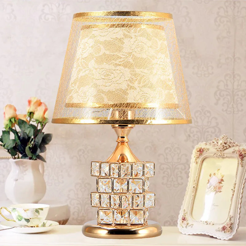 Afralia™ Crystal Table Lamp: Elegant European Style Home Decor and Wedding Gift