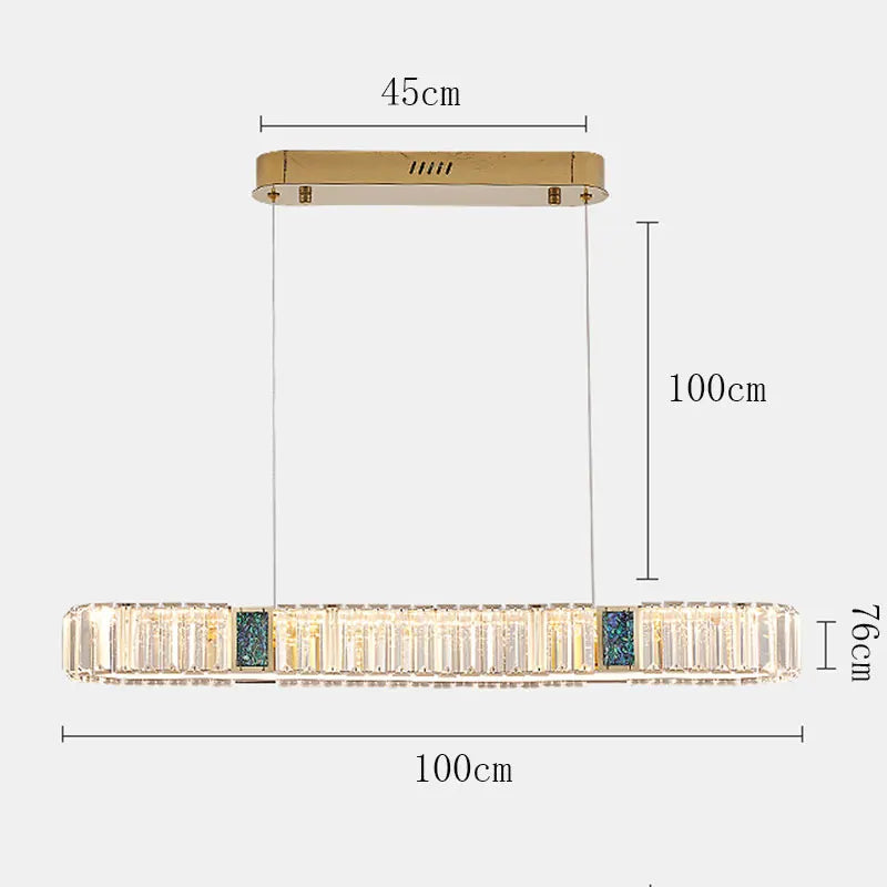 Afralia™ Crystal Pendant Chandelier for Home Decor, Luxury Lighting for Living Room, Bedroom, Kitchen