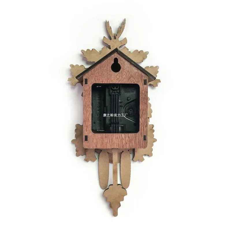 Afralia™ Wooden Cuckoo Clock: Handmade Traditional Wall Clock for Home Decor