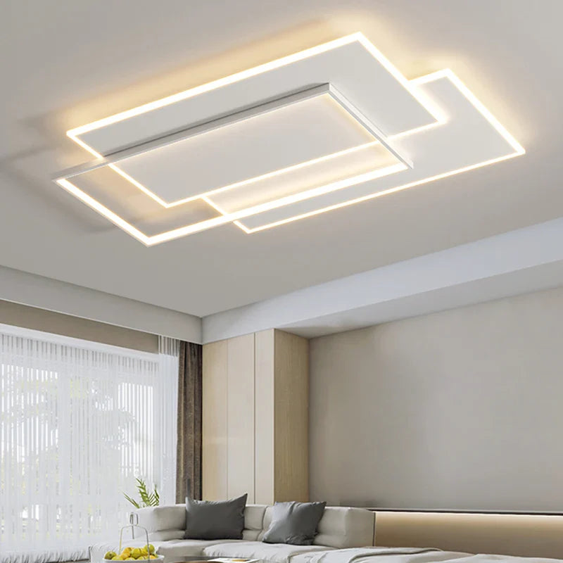 Afralia™ Modern LED Ceiling Chandelier for Living Room & Bedroom Lighting