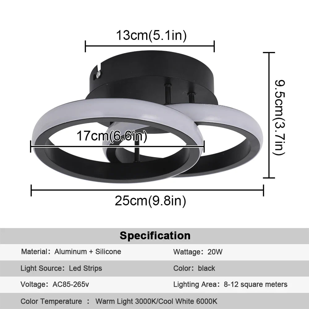 Afralia™ Acrylic LED Ceiling Lamp: Modern Home Decor Lighting for Bedroom, Hallway, and Aisle