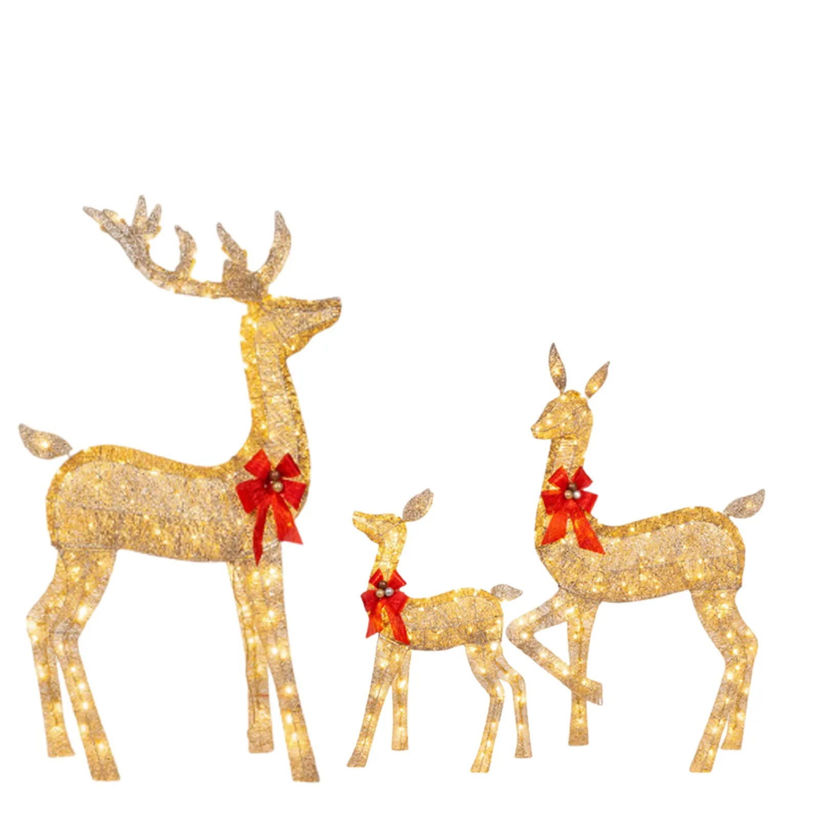 Afralia™ Christmas Reindeer Elk LED Light Outdoor Decor Sculpture