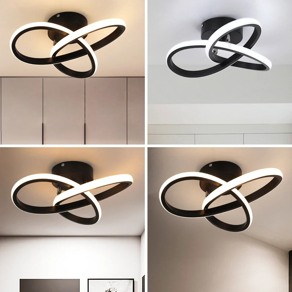Afralia™ Modern Acrylic LED Ceiling Chandelier for Home Decor, Living Room, Dining Room, Aisle, Corridor