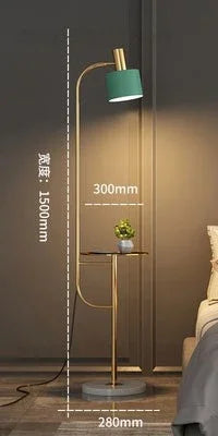 Afralia™ Modern Iron Drawer Floor Lamp for Living Room Bedroom LED Light