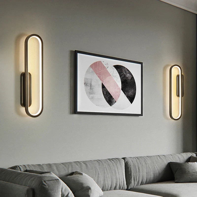 Nordic Wall Sconce by Afralia™: Modern LED Wall Light for Living Room, Bedroom, Study