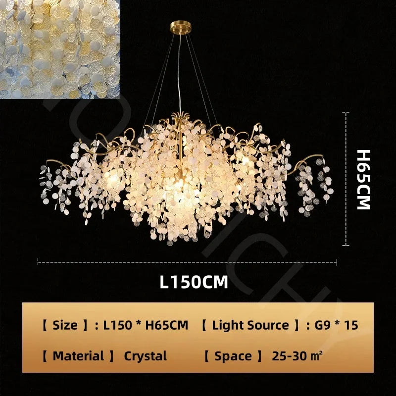 Afralia™ Crystal Branch Chandelier: Luxury Art Decor Lighting for Living Room, Bedroom, Dining Room