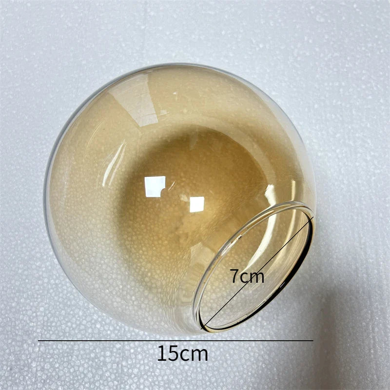 Afralia™ Glass Ball Pendant Lamp Stained Wall Fixture Decor Accessories