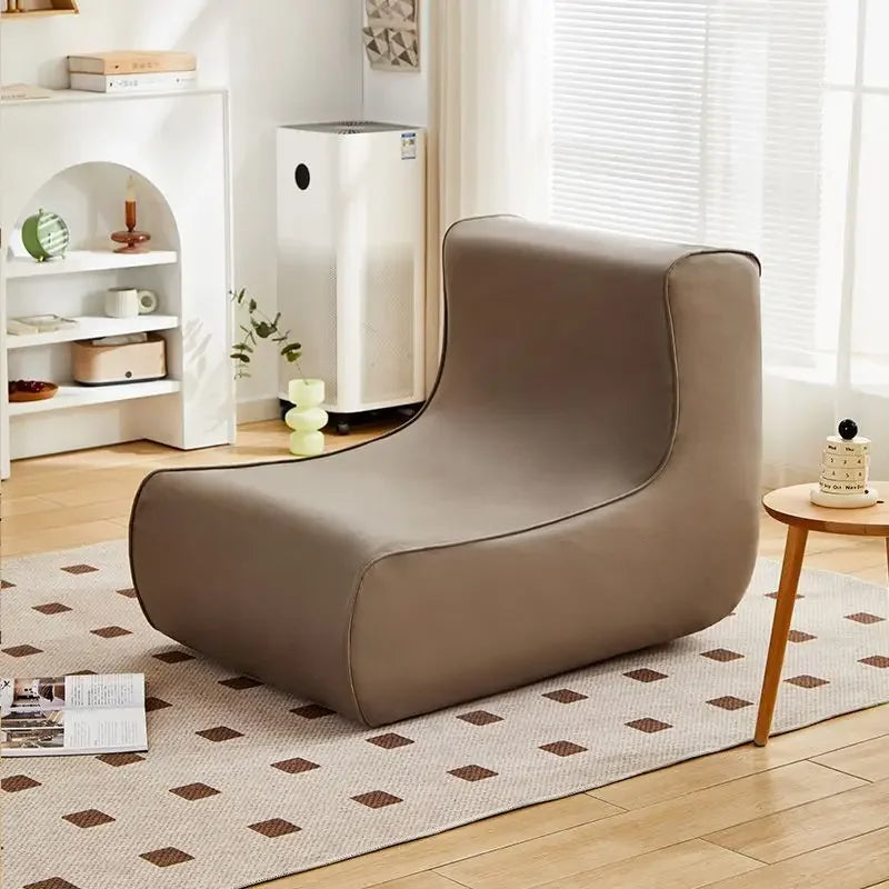 Afralia™ Internet Celebrity Lazy Sofa for Single Balcony, Living Room, Bedroom - Small-sized Creative Sofa