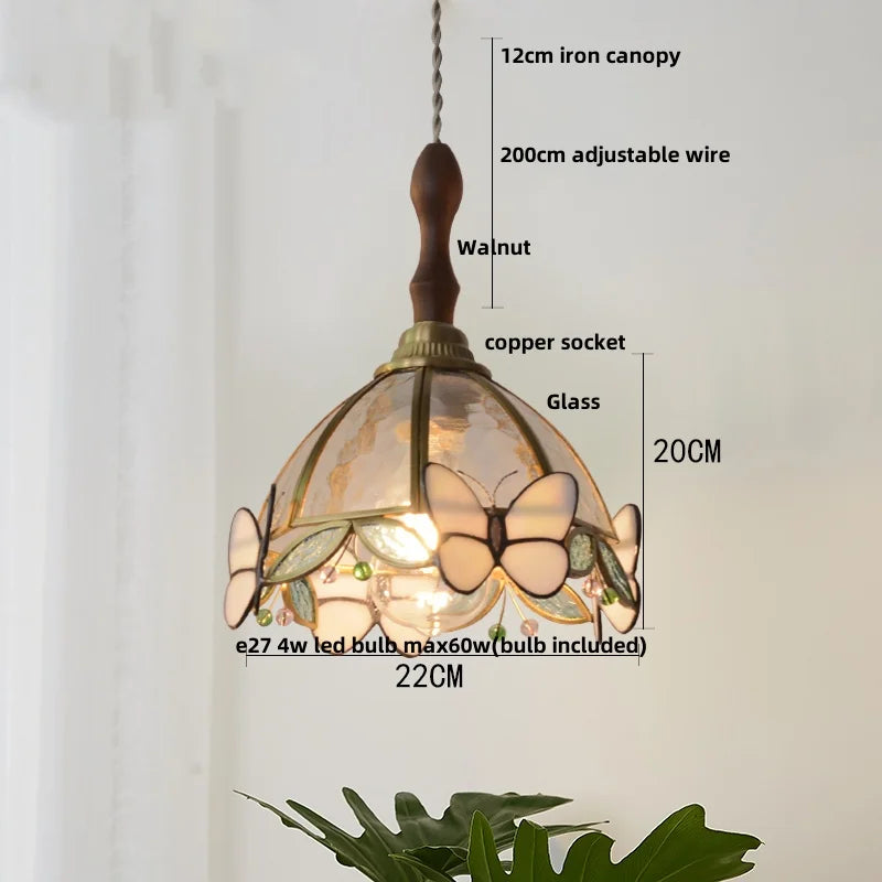 Afralia™ Flower Glass LED Pendant Lights - Modern Luxury Nordic Design
