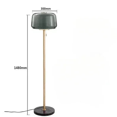 Afralia™ Glass Floor Lamp: Modern Nordic Ins Sofa Decor Lighting for Living Room